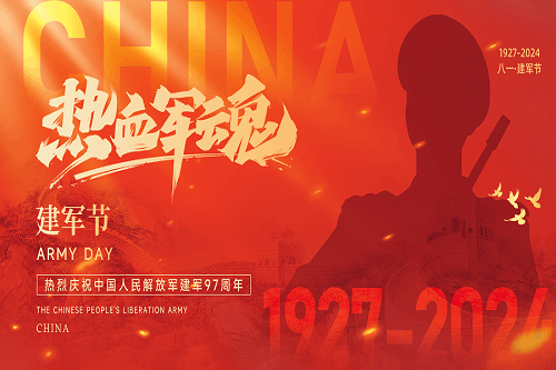 【八一建軍節】鐵血丹心，護我中華！熱烈慶祝中國人民解放軍建軍
